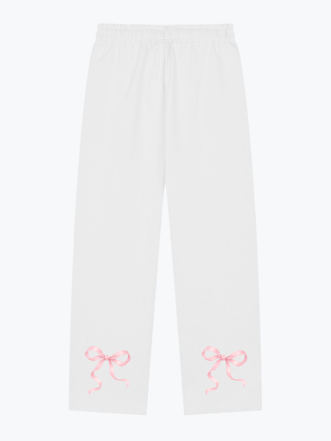 Heavin Ribbon heavyweight wide-leg sweatpants in Cloud White
