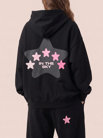 In The Sky Oversized Hoodie - Midnight Cloud