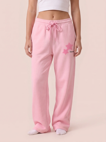 Star Touch Heavyweight Sweatpants - Pink Skies