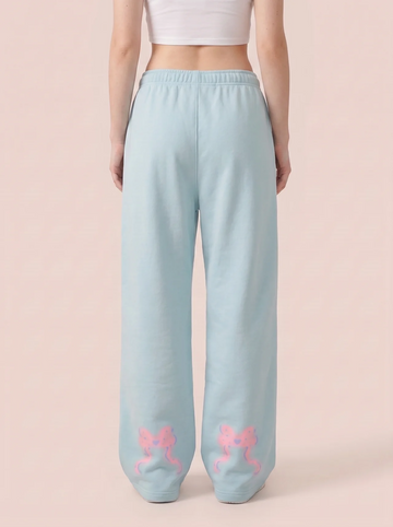 Faded Bow Heavyweight Sweatpants - Daydream Blue