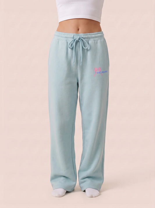 Faded Bow Heavyweight Sweatpants - Daydream Blue