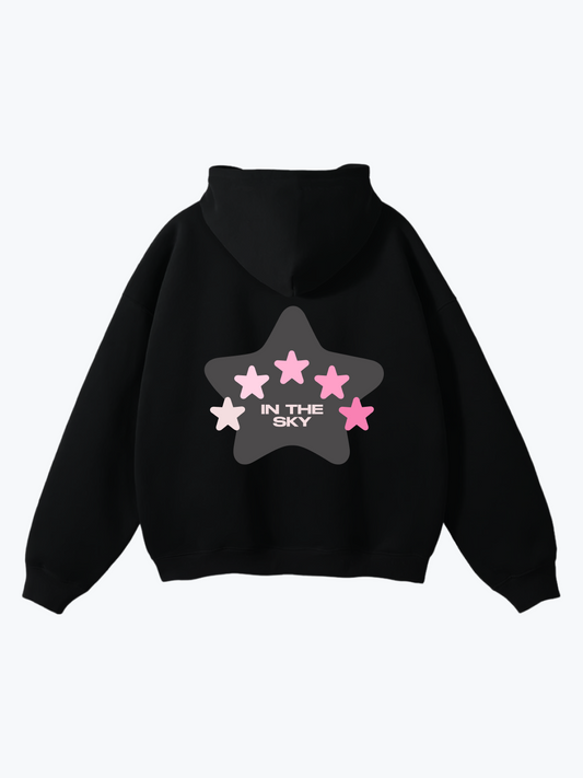 Heavin In The Sky oversized hoodie in Midnight Cloud