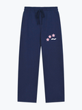 Heavin Stars heavyweight wide-leg sweatpants in Navy