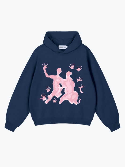 Heavin Out Of Reach oversized hoodie in Navy