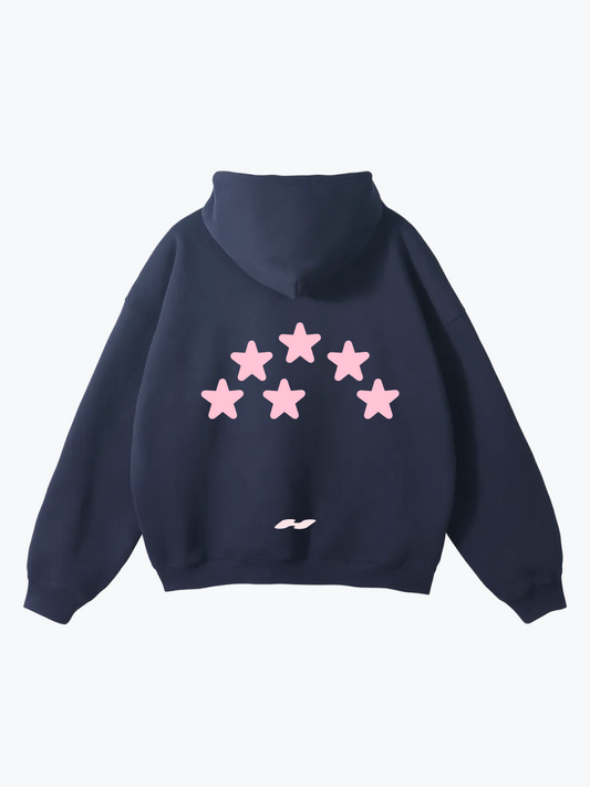 Heavin 6th Star oversized hoodie in Navy