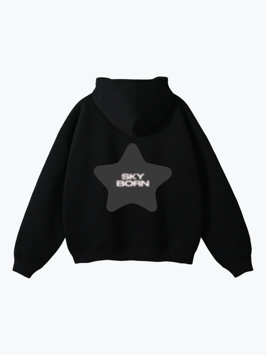 Heavin Sky Born oversized hoodie in Midnight Cloud