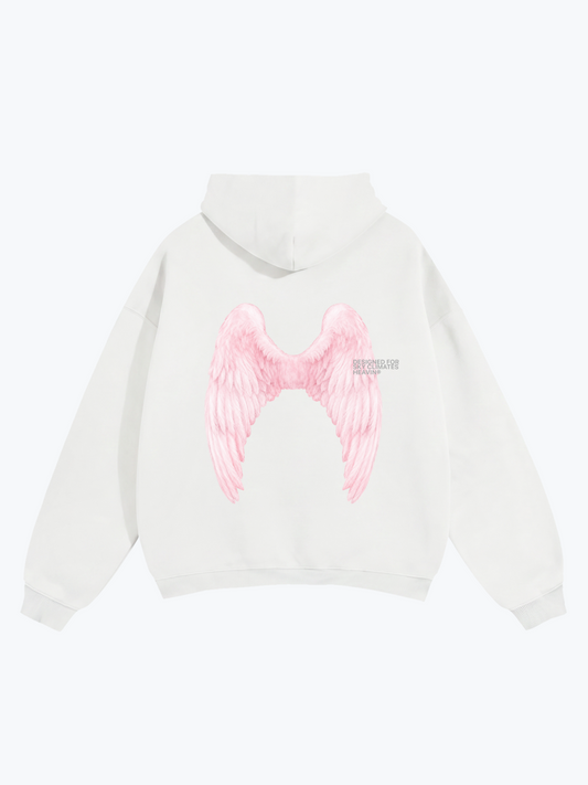 Heavin Cloud Wings oversized hoodie in Cloud White